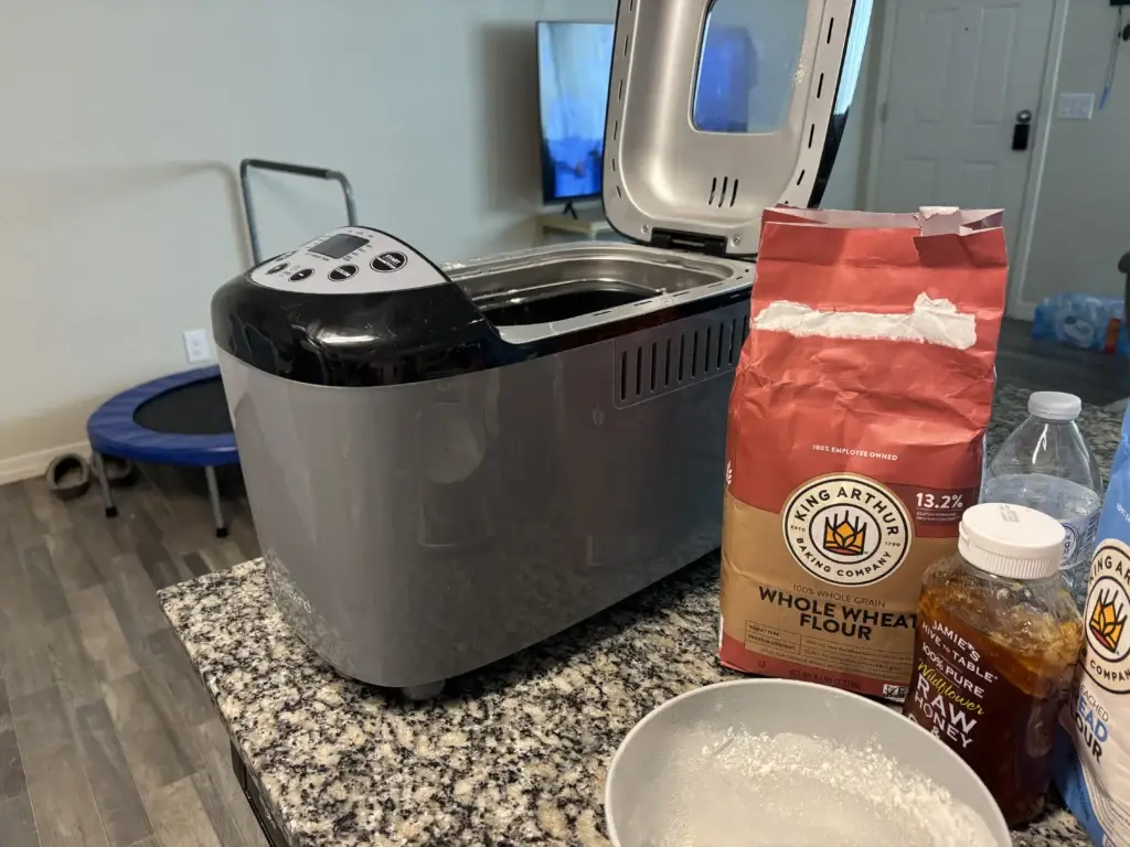 bread machine whole wheat bread