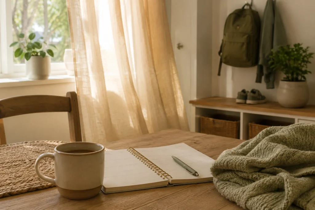 calm family morning created through one simple and flexible rhythm
